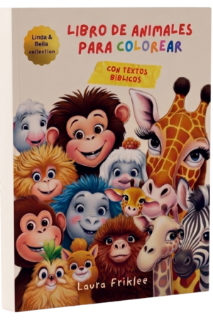 Libro de animales para colorear con textos bíblicos